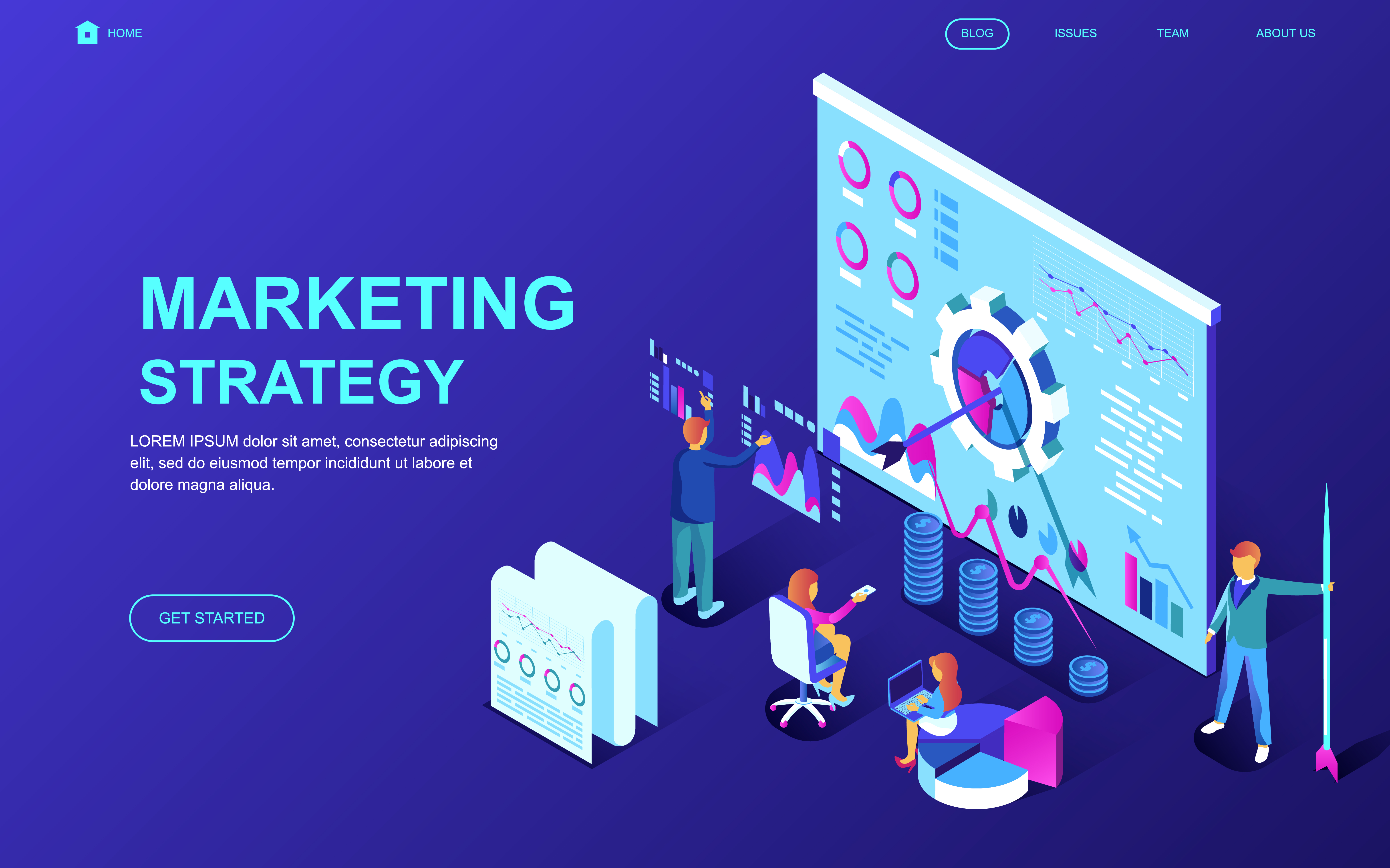 Marketing Strategy  Banner 271013 Vector Art at Vecteezy