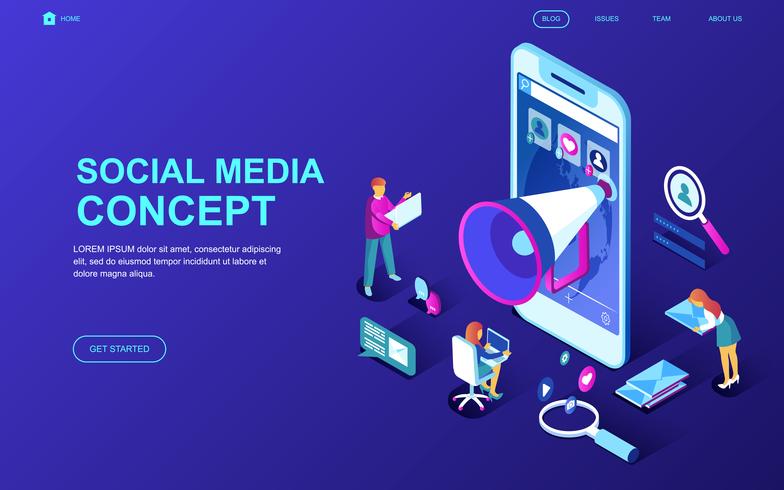 Social Media Web Banner vector