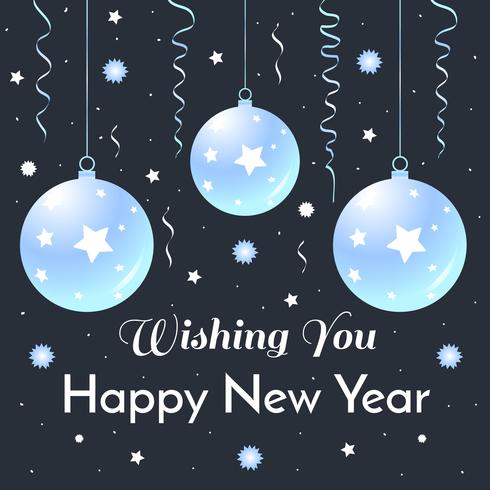 New Year Greeting Vector