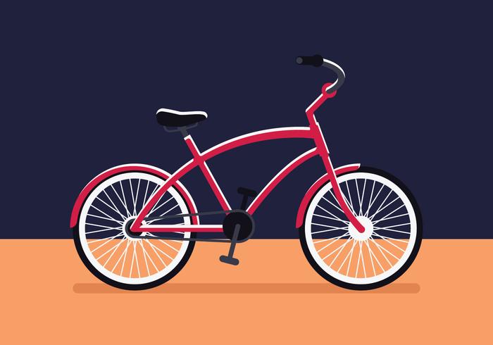 Ilustración de bicicleta vector