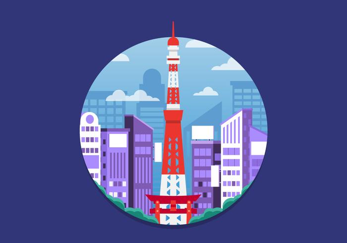 Ciudad de tokio vector