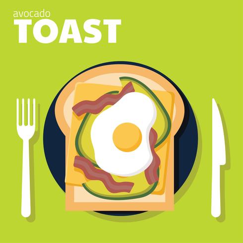 Avocado Toast Vector Design