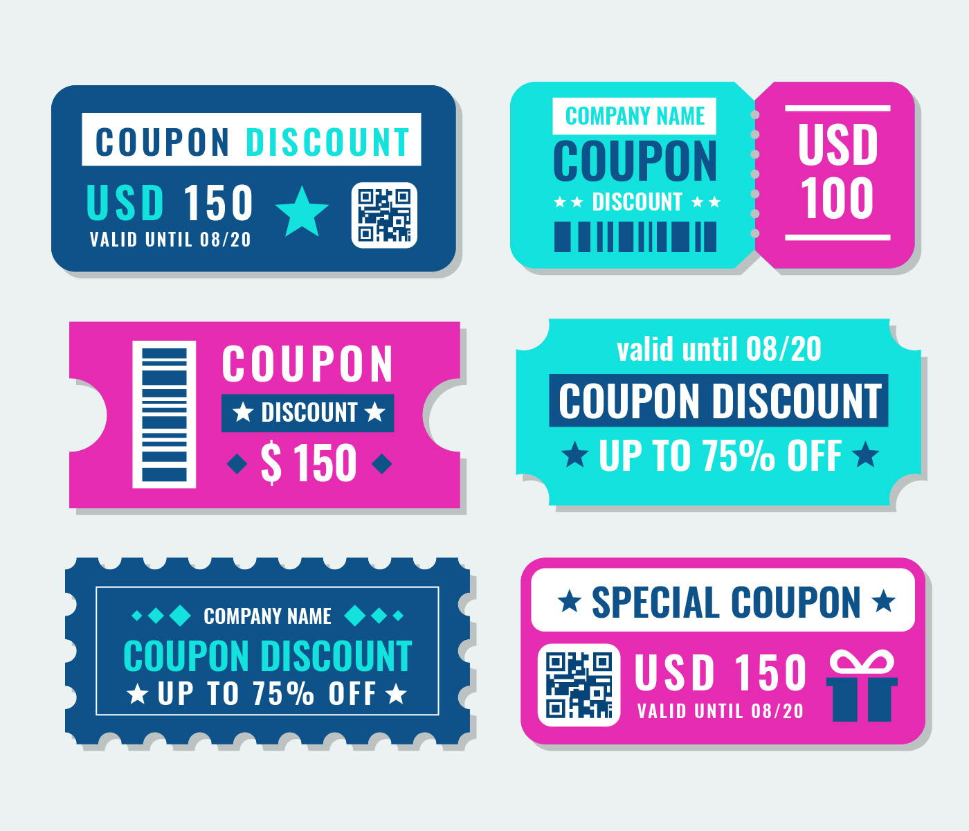 Coupon Discount Template Vector 271117 Vector Art At Vecteezy