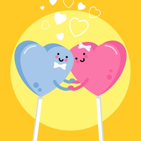 valentine candy hearts vector