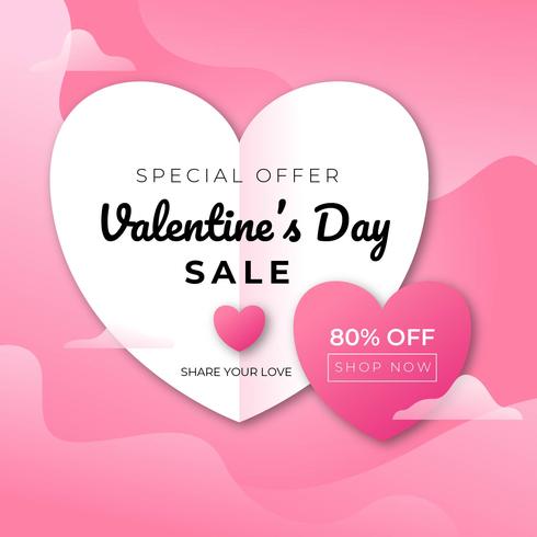 Valentines Day Sale vector