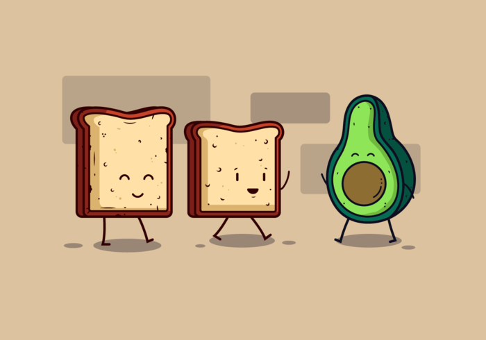 Avocado Toast Vector