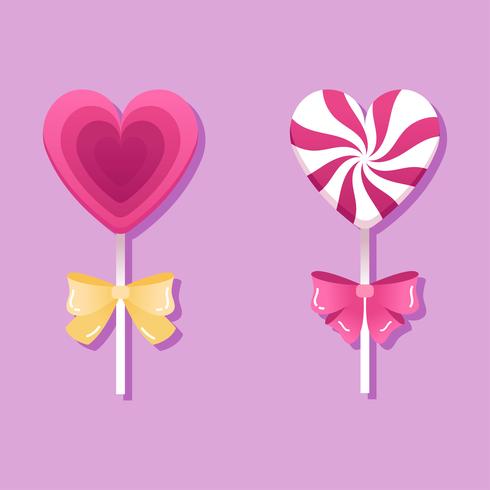 San Valentín dulces corazones vector