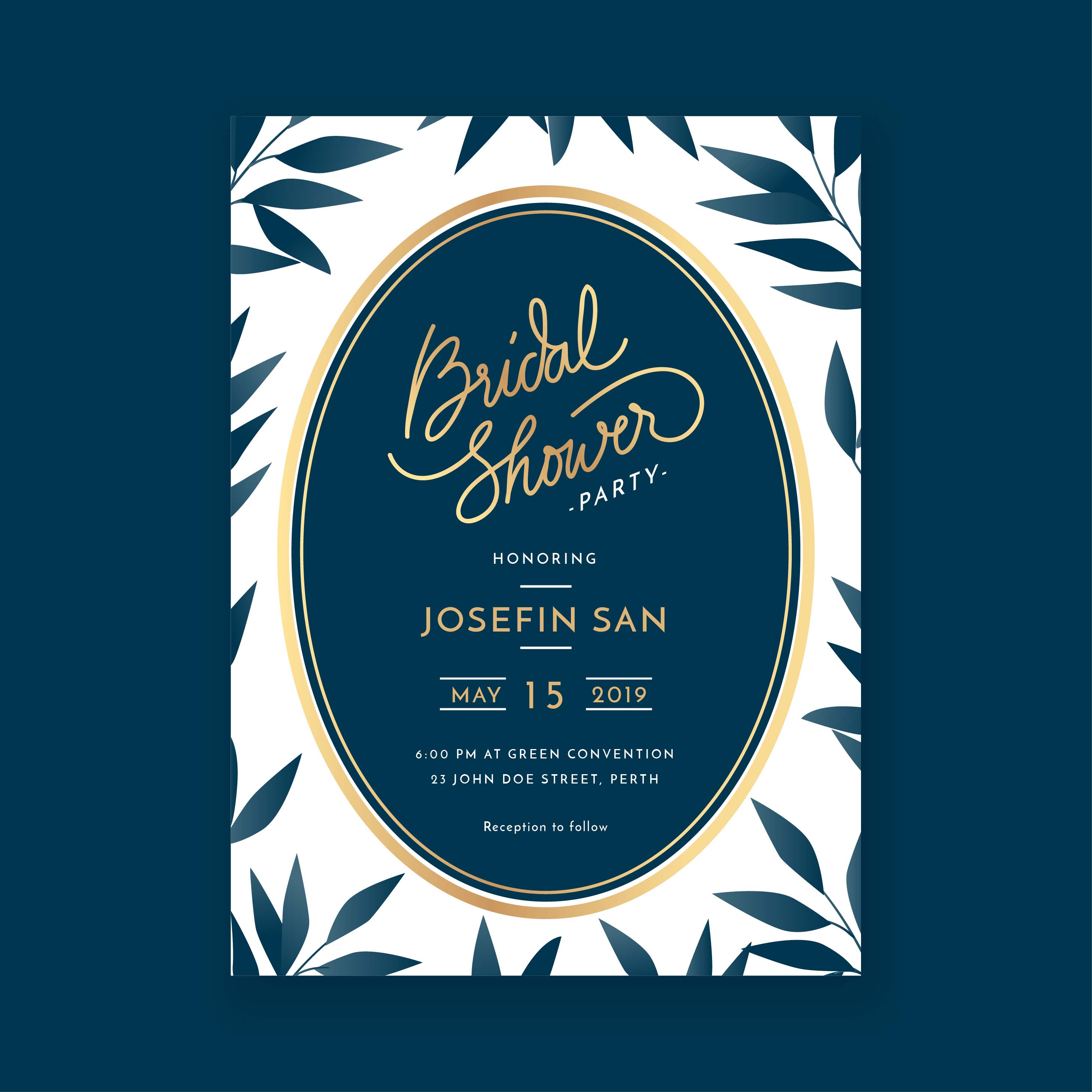 Download Floral Bridal Shower Invitation Template - Download Free ...