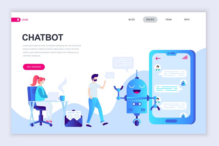 Chatbot Web Banner vector