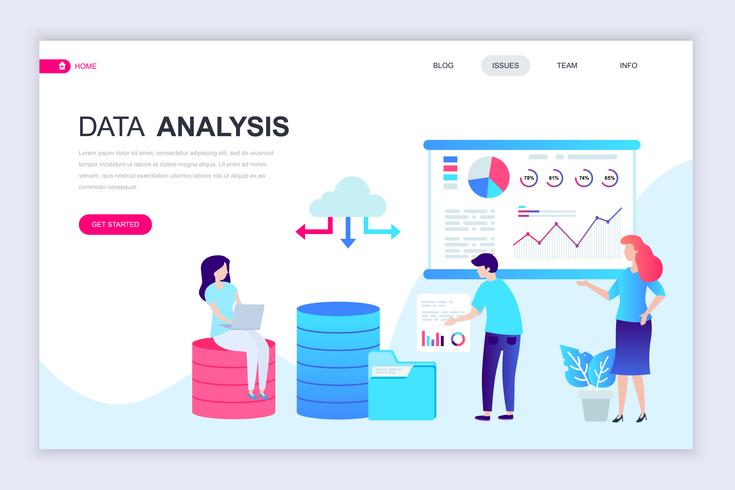 Auditing and Data Analysis Web Banner vector