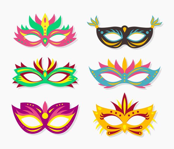 Venezia Carnival Face Mask Vector