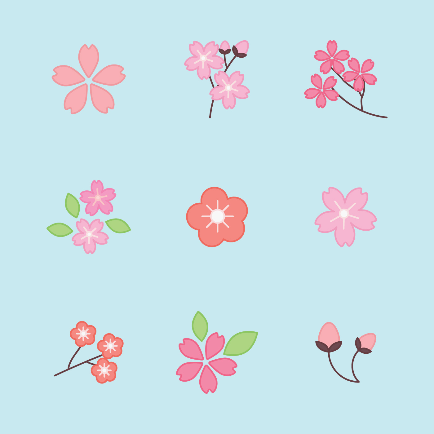 Sakura ai bots. Цветок сакуры вектор. sakura ai chat иконка. japan spring vector. ai flowers.