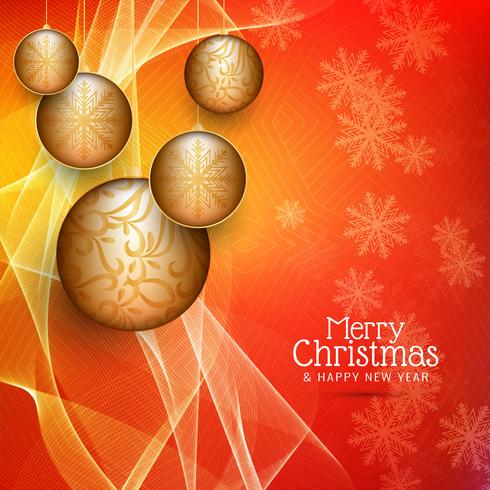 Abstract Merry Christmas stylish decorative background vector