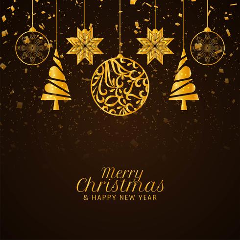 Abstract Merry Christmas stylish decorative background vector