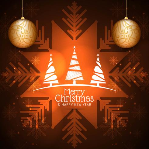 Abstract Merry Christmas festival greeting background vector