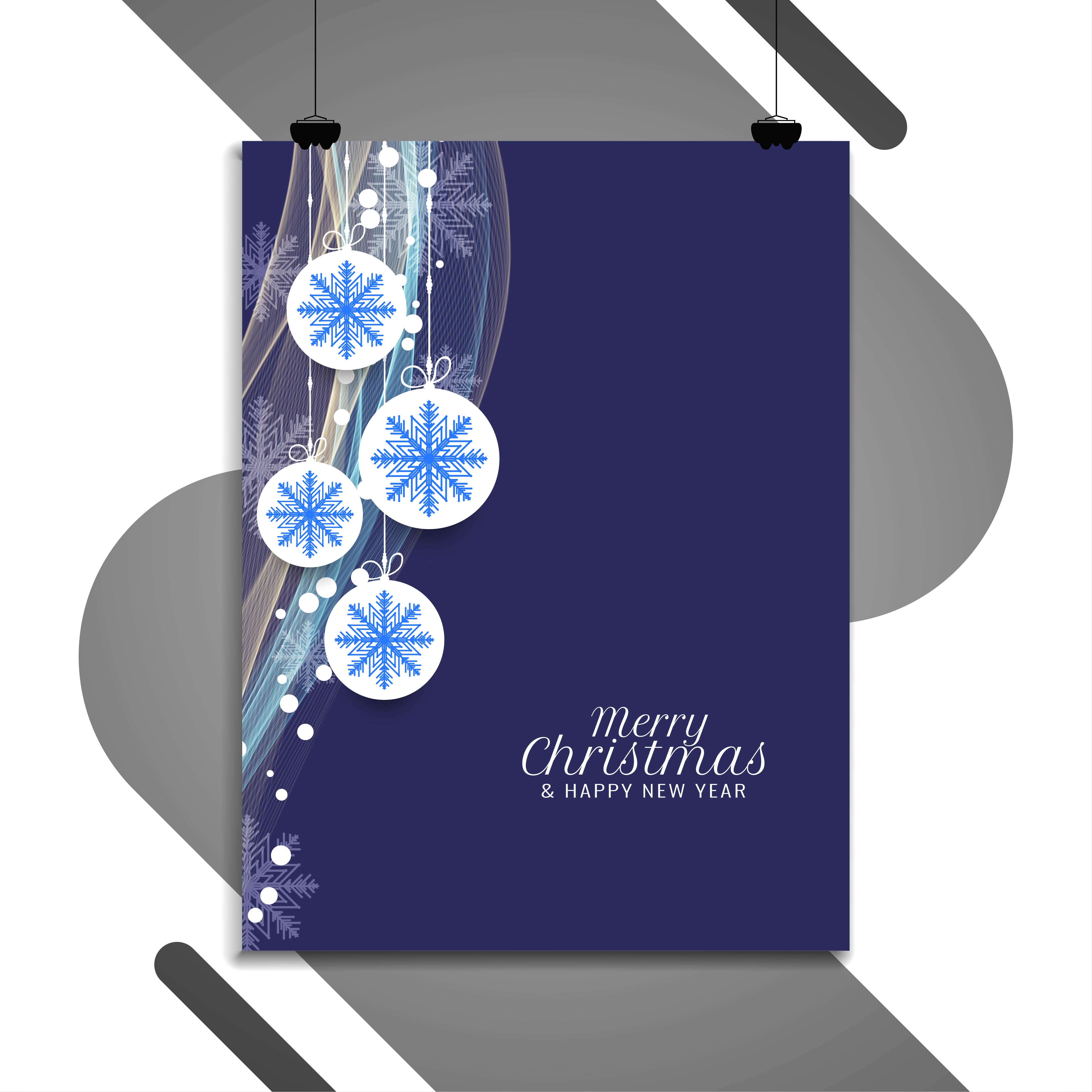 Abstract Merry Christmas Colorful Brochure Template 271641 Vector Art 