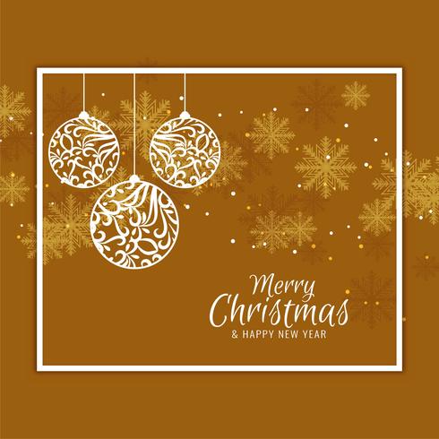 Abstract Merry Christmas festival greeting background vector