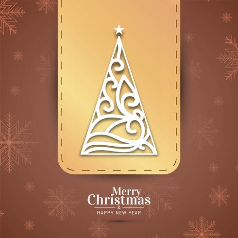 Abstract decorative elegant Merry Christmas background vector