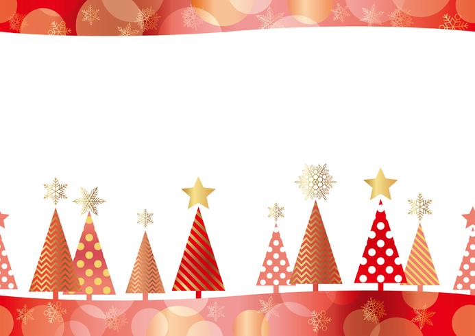 Christmas seamless forest background. vector
