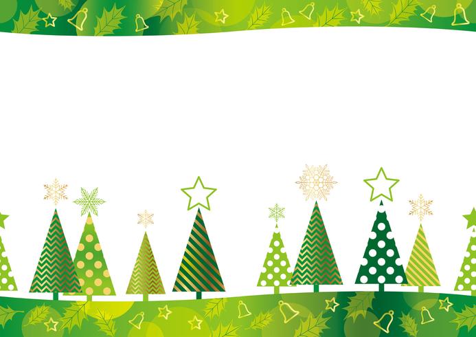 Fondo de bosque inconsútil de Navidad. vector