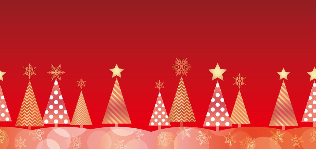 Christmas seamless forest background. vector