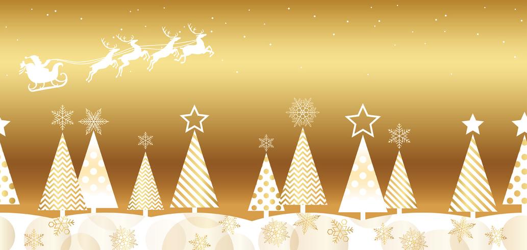 Christmas seamless forest background. vector