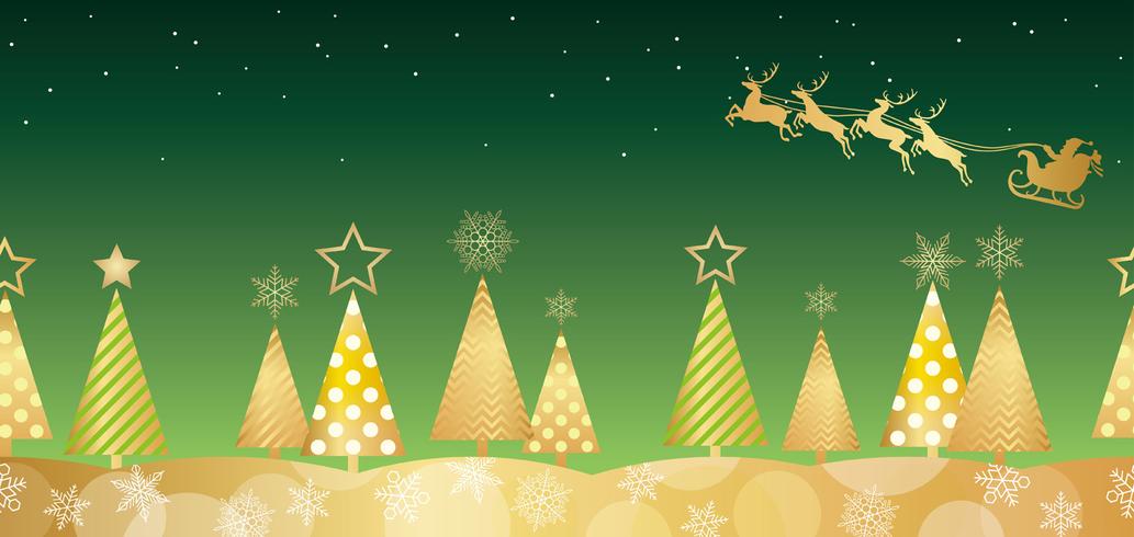 Christmas seamless forest background. vector