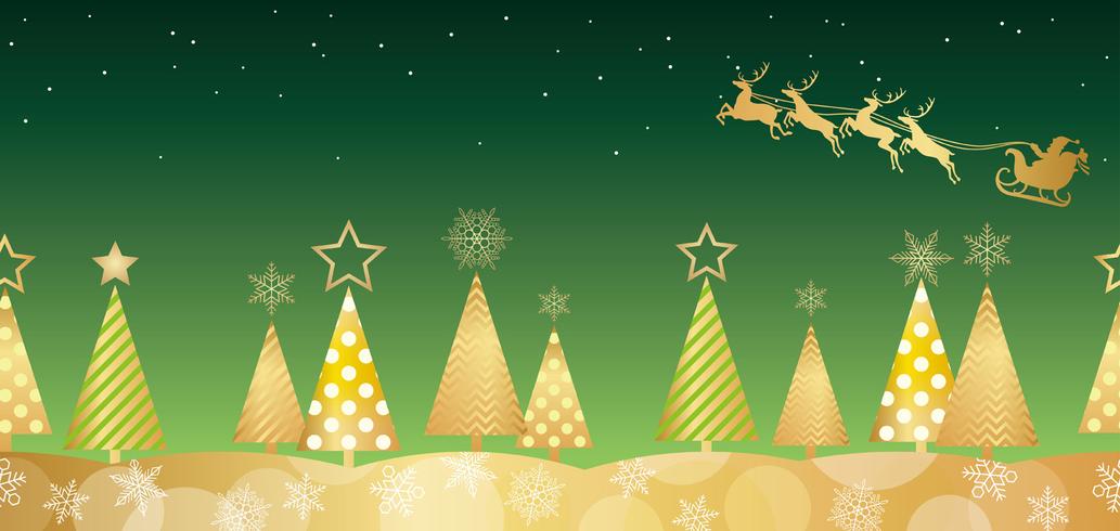 Fondo de bosque inconsútil de Navidad. vector