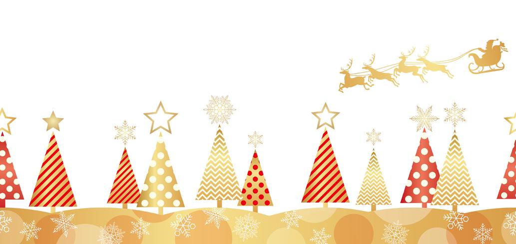 Christmas seamless forest background. vector