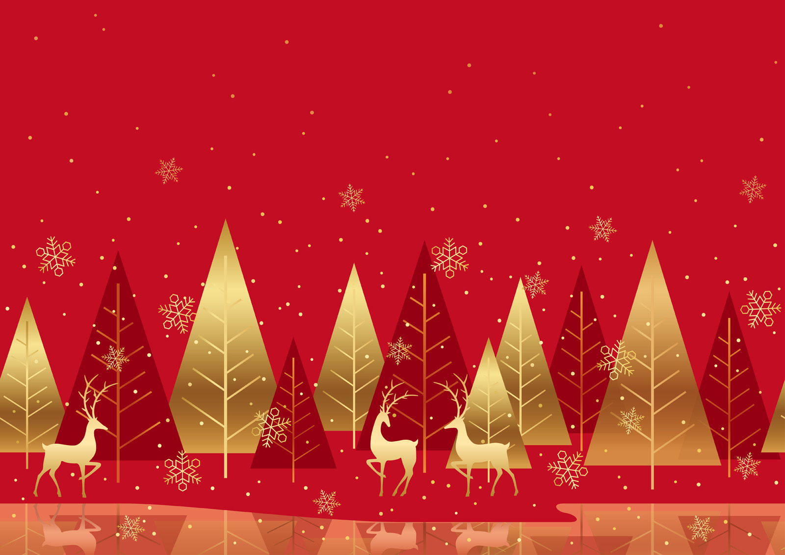 Download Seamless winter forest background with reindeers. 271857 - Download Free Vectors, Clipart ...