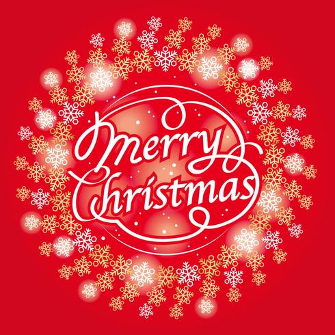 Merry Christmas text design, vector illustration.