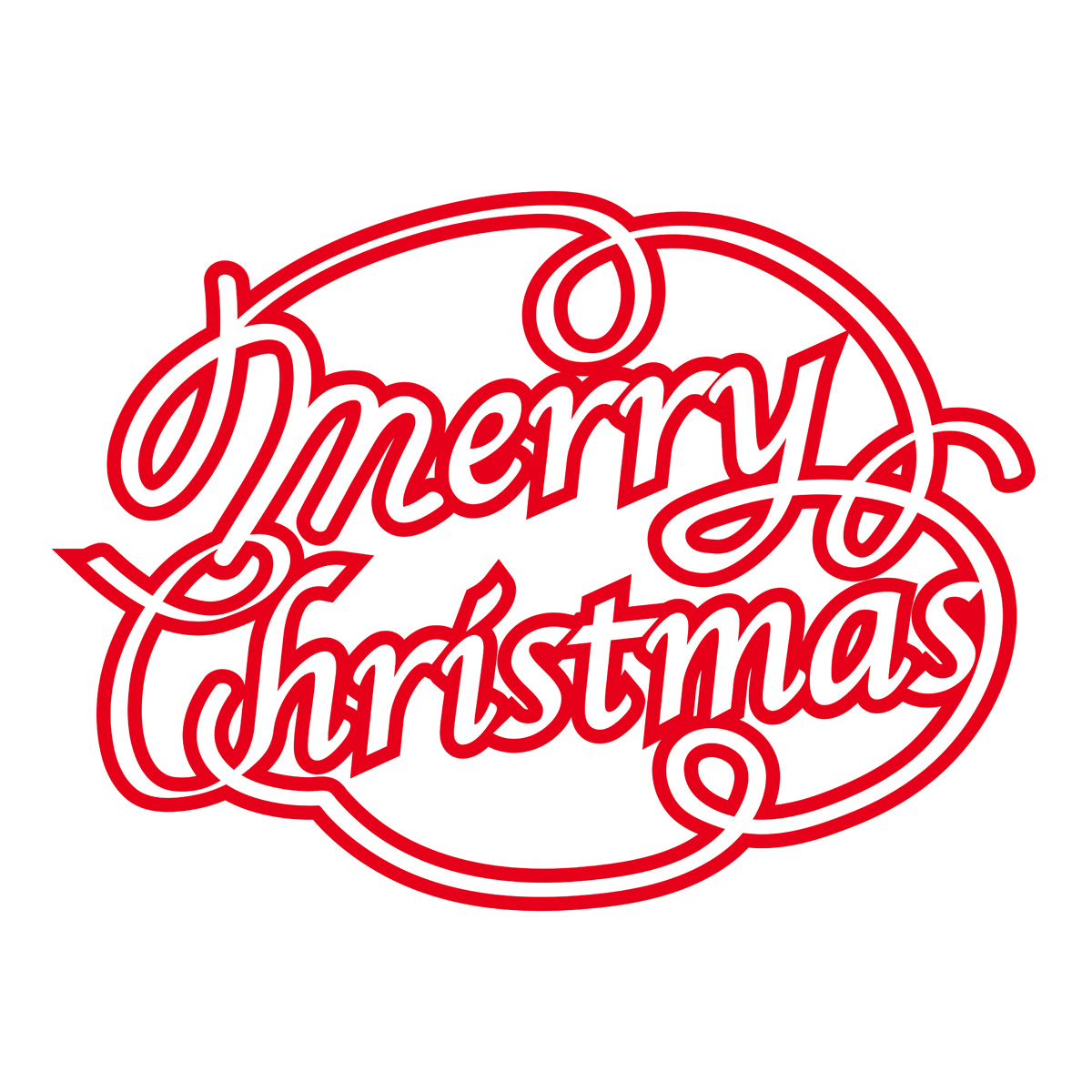 Merry Christmas logo design, vector illustration 
