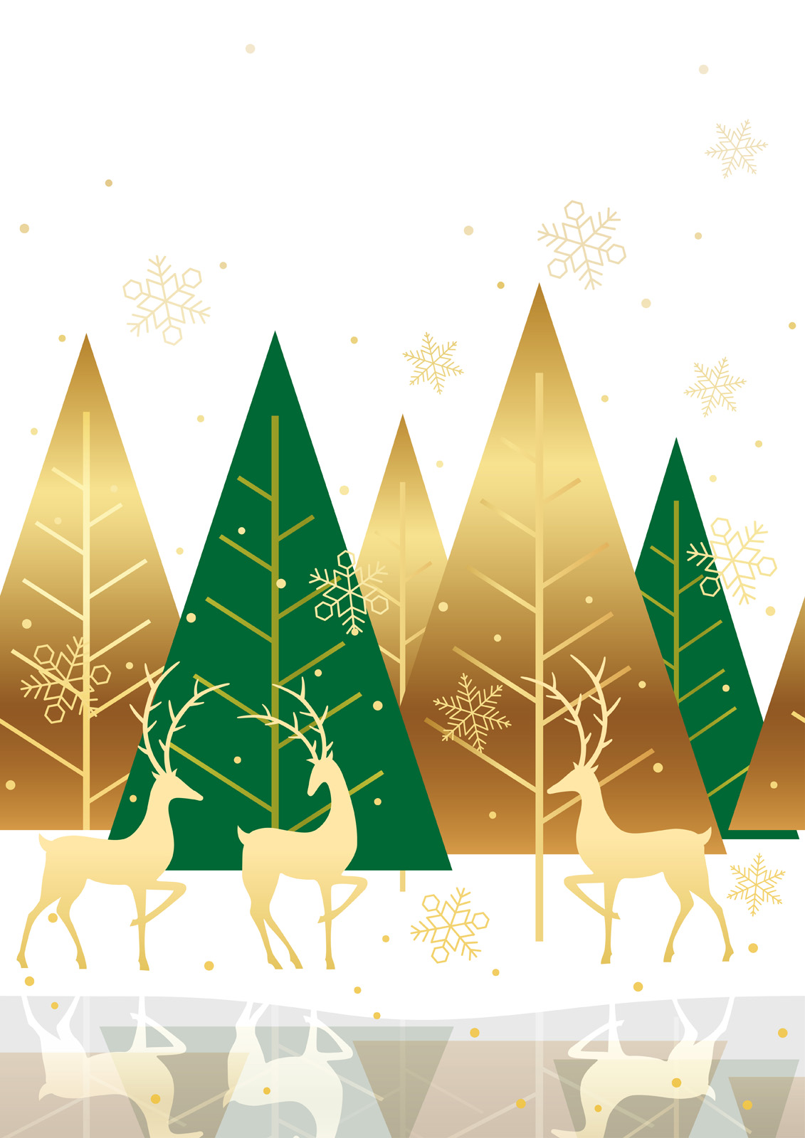 Download Seamless winter forest background with reindeer. 271873 - Download Free Vectors, Clipart ...
