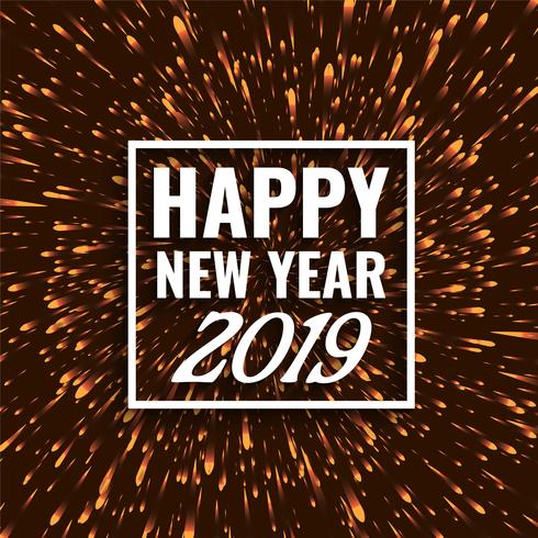 Happy new year 2019 stylish greeting background