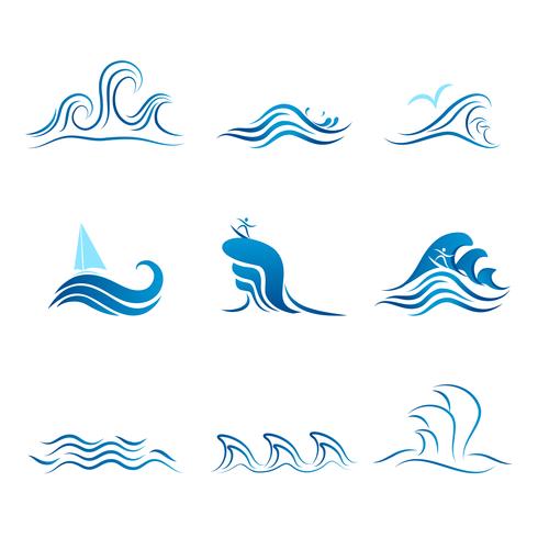 Set of Wave Symbol vector