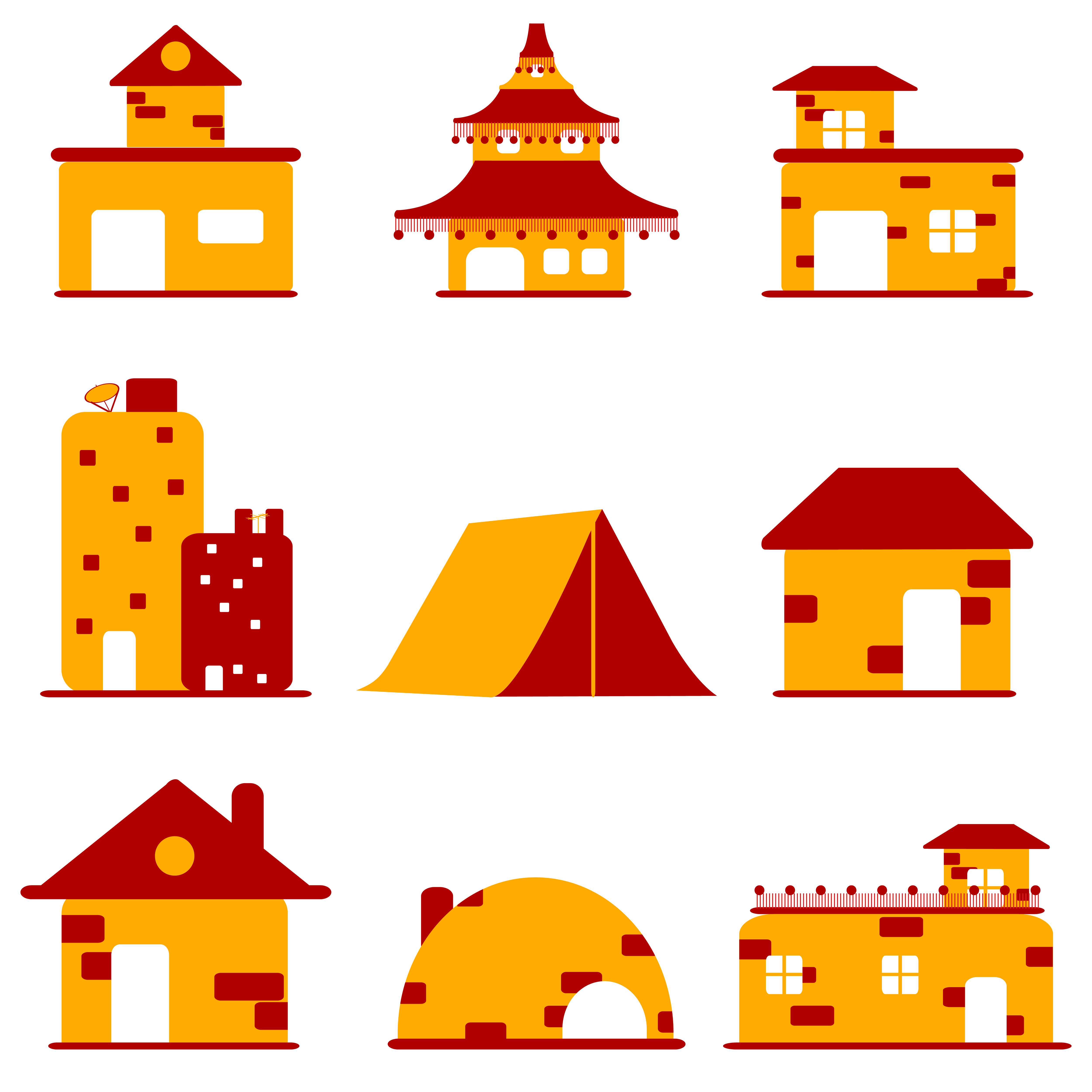 Building Set 272158 Vector Art At Vecteezy Building Set 272158 Vector Art At Vecteezy