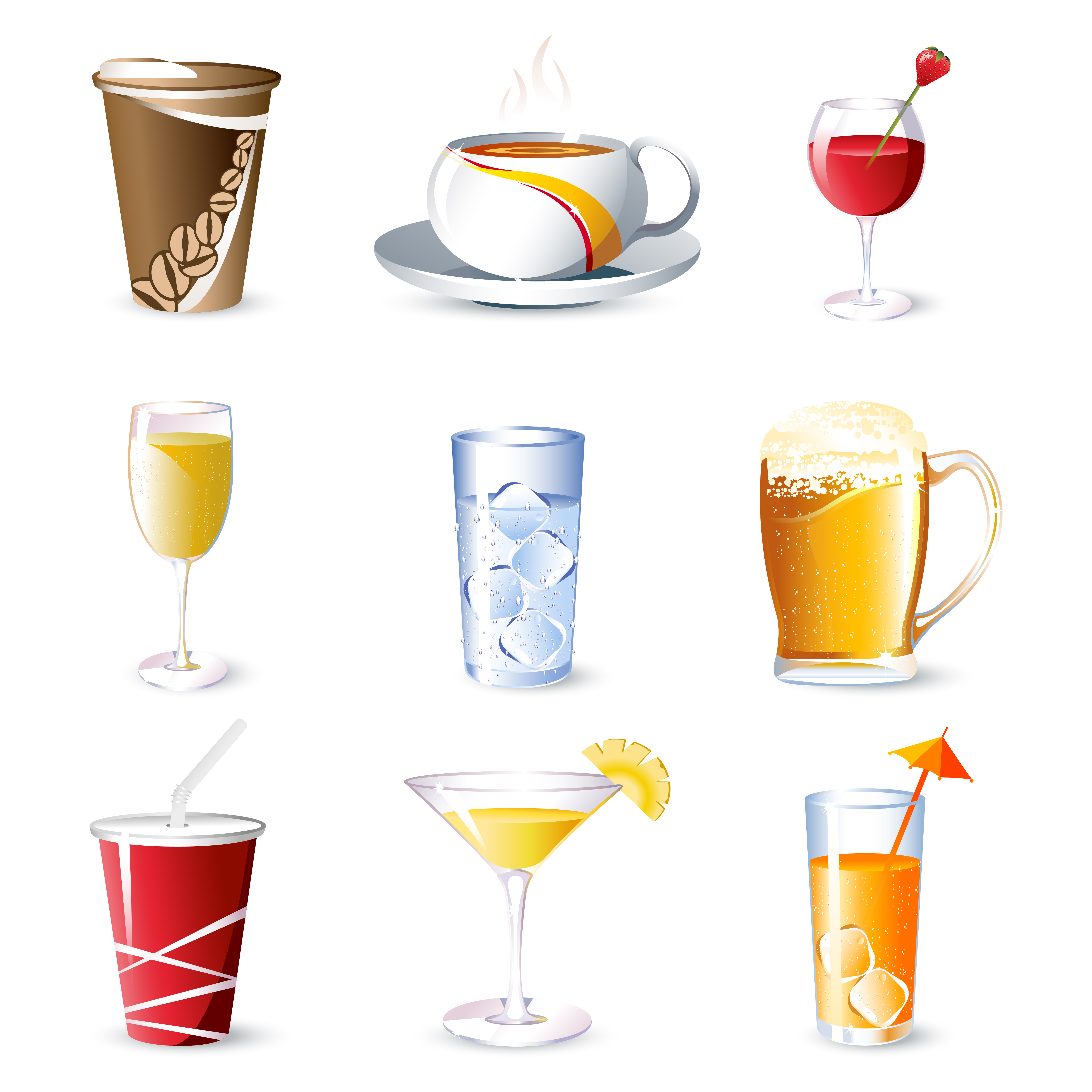 Beverages 272219 Vector Art at Vecteezy