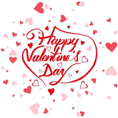 Beautiful valentine's day card background illustration vector