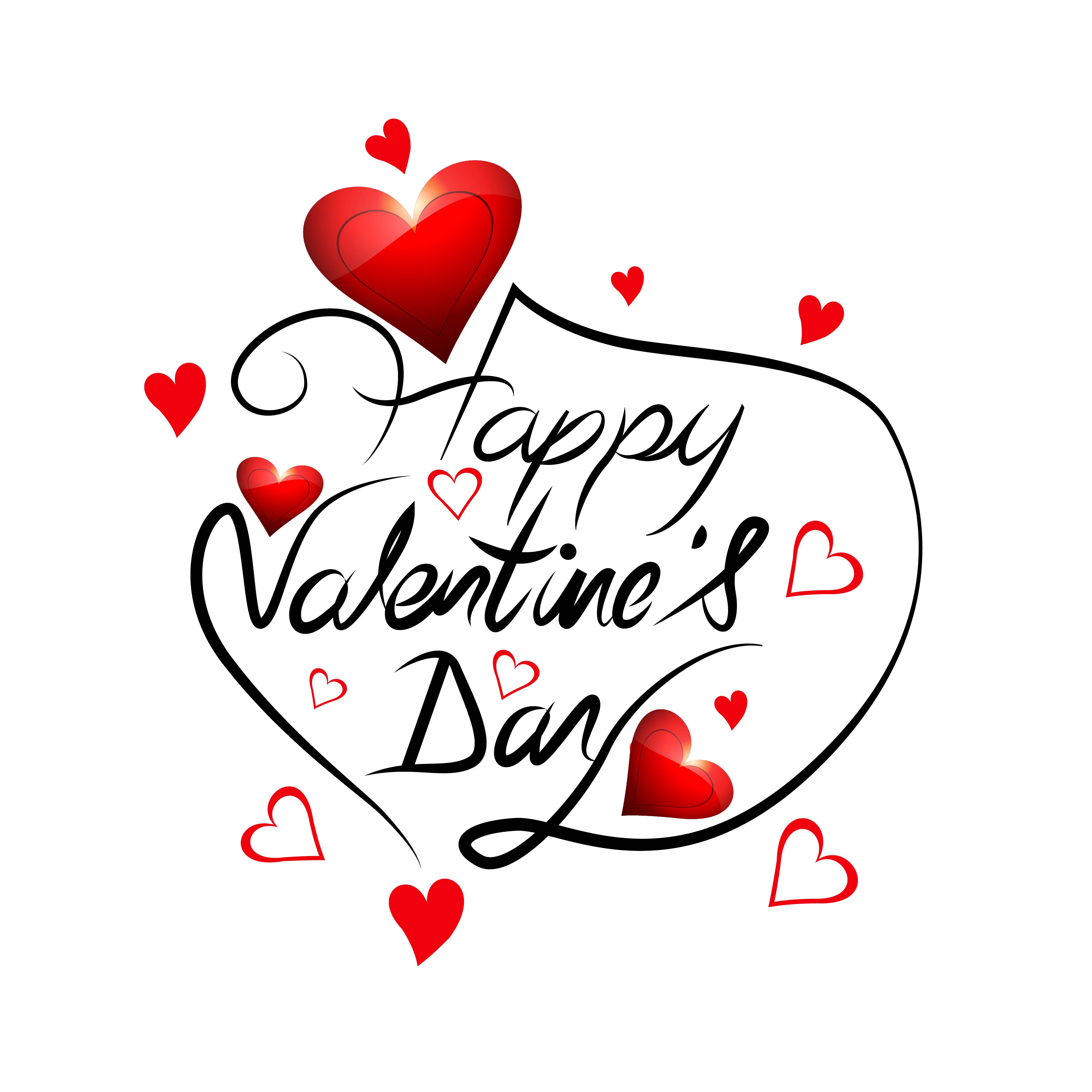 Download Elegant Happy valentine's day love card heart design ...