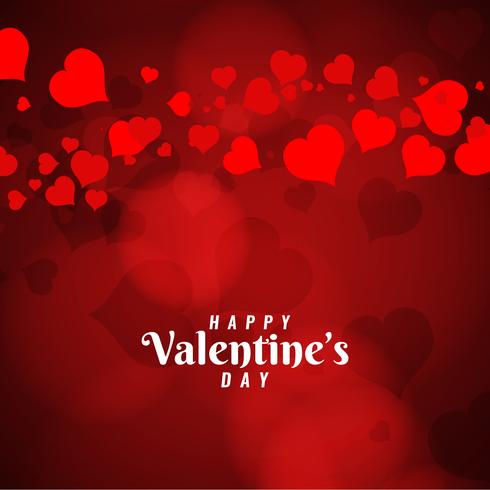 Abstract Happy Valentine's Day greeting background vector