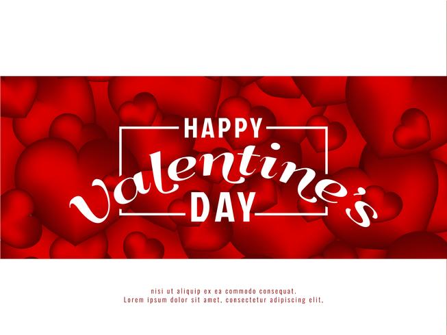 Abstract Happy Valentine's Day background vector