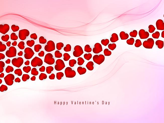 Abstract Happy Valentine's Day lovely background vector