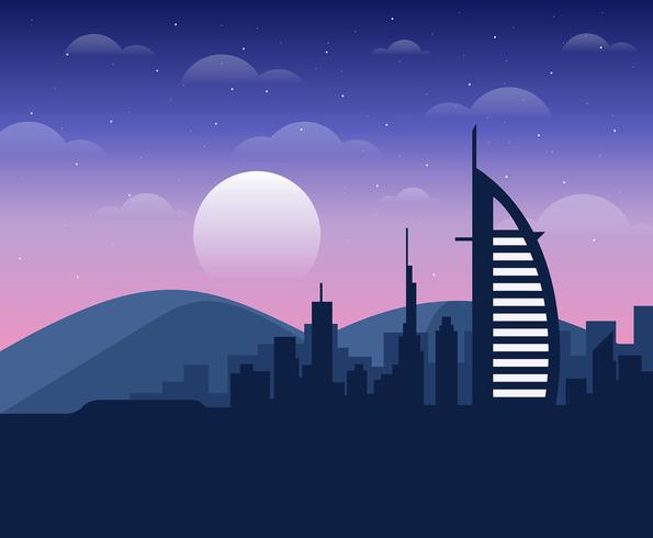 Dubai Illustration vector