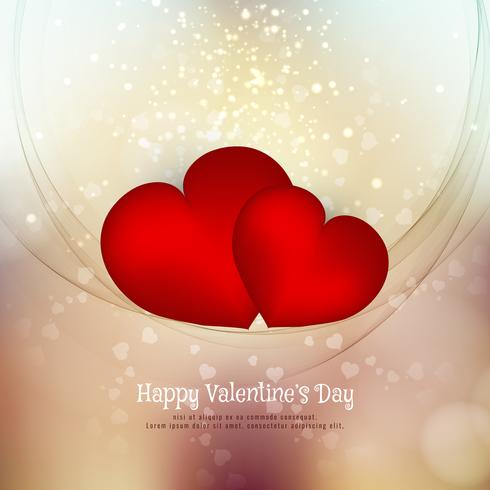 Abstract Happy Valentine's Day lovely background vector