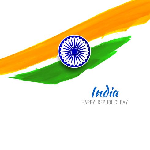 Abstract modern Indian Flag theme design background vector