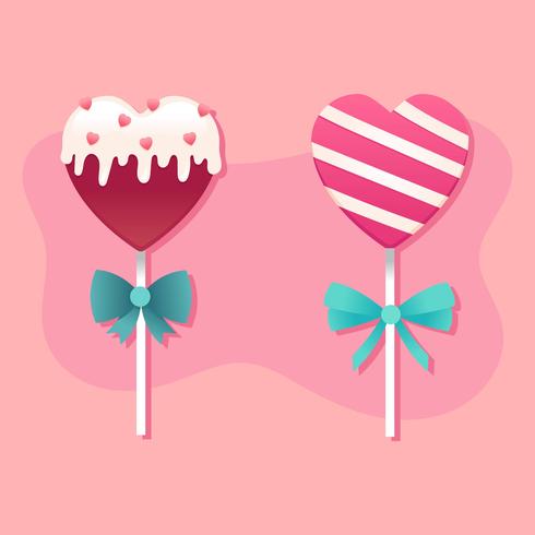 Valentine Candy Hearts Vector