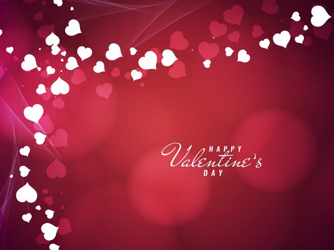Abstract lovely Happy Valentine's Day background vector