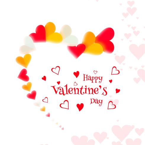 Happy valentine's day love card design illustration vector