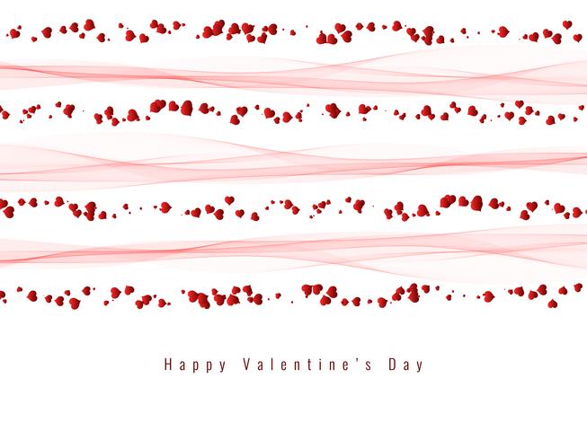 Abstract Happy Valentine's Day elegant background vector