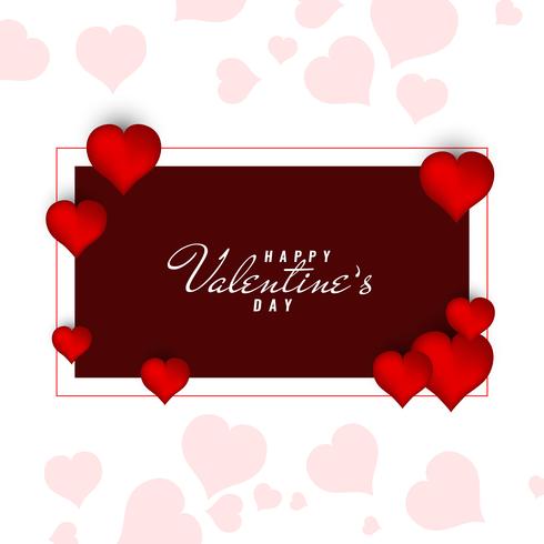 Abstract Happy Valentine's Day decorative background vector